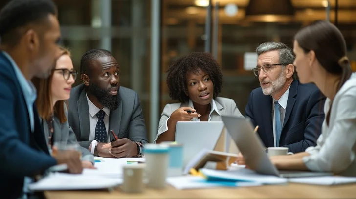 Business strategy meeting